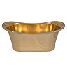 Trafalgar Brass 1700 x 710mm Double Ended Roll Top Slipper Bath