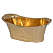 Trafalgar Polished Brass 1700 x 710mm Double Ended Roll Top Slipper Bath