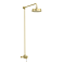 Trafalgar Brushed Brass Traditional Dual Exposed Thermostatic Valve with Rigid Riser Kit