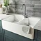 Trafalgar Brushed Nickel Dual Lever Kitchen Mixer Tap  Feature Large Image