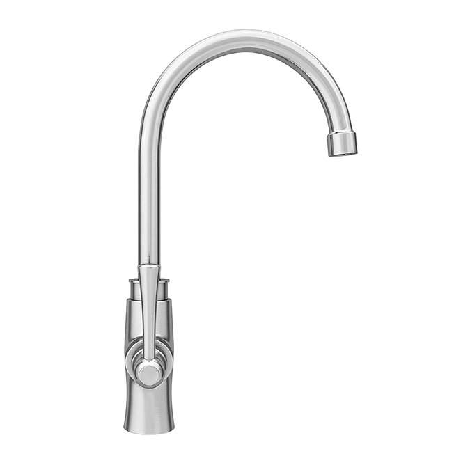 Trafalgar Brushed Nickel Dual Lever Kitchen Mixer Tap  Standard Large Image