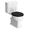Trafalgar Close Coupled Toilet with Soft Close Seat - Traditional Ceramic WC