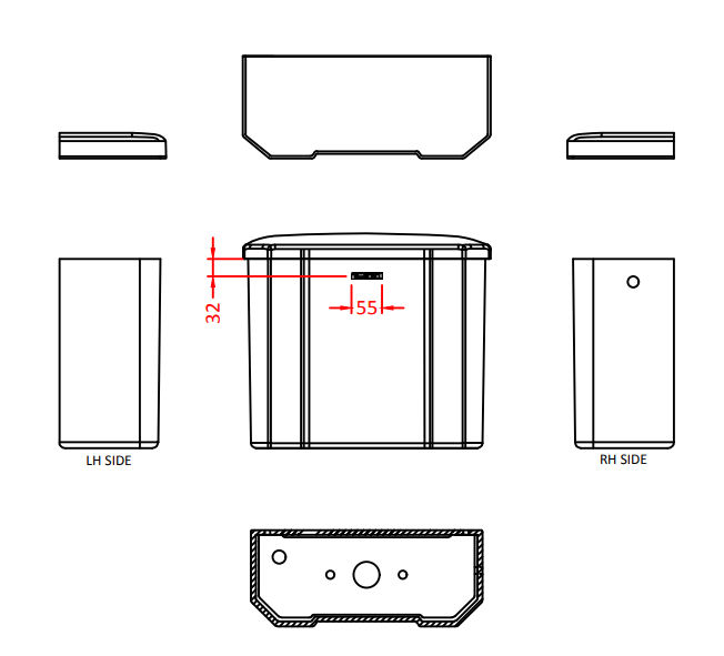 Trafalgar Close Coupled Toilet + Soft Close Seat