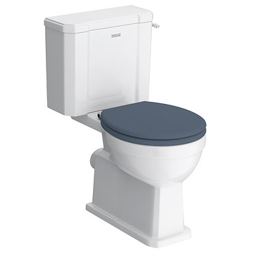 Trafalgar Close Coupled Toilet with Soft Close Seat - Traditional Ceramic WC