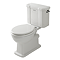 Trafalgar Close Coupled Toilet with Matt Black Flush - Excludes Seat