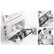 Trafalgar Compact Concealed Dual Flush Cistern with Brushed Brass 2-Button Flush Plate
