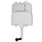 Trafalgar Compact Concealed Dual Flush Cistern with Chrome 2-Button Flush Plate