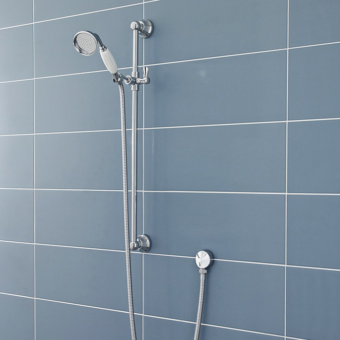 Trafalgar Concealed Individual Stop Tap + Thermostatic Control Valve with Slider Rail Kit