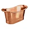 Trafalgar Copper 1500 x 710mm Double Ended Slipper Roll Top Bath Tub  Feature Large Image