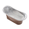 Trafalgar Copper 1700 x 710mm Double Ended Slipper Roll Top Bath Tub (Nickel Inside)