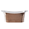 Trafalgar Copper 1700 x 710mm Double Ended Slipper Roll Top Bath Tub (Nickel Inside)