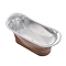 Trafalgar Copper 1700 x 710mm Double Ended Slipper Roll Top Bath Tub (Nickel Inside)