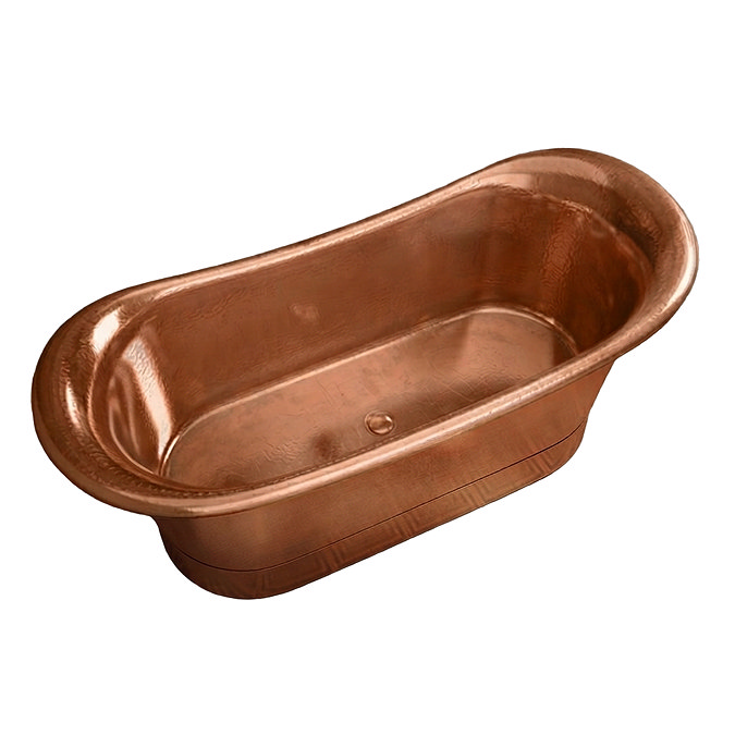 Trafalgar Copper 1700 x 710mm Double Ended Slipper Roll Top Bath Tub
