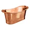 Trafalgar Copper 1700 x 710mm Double Ended Slipper Roll Top Bath Tub  Feature Large Image