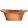 Trafalgar Copper 1700 x 710mm Double Ended Slipper Roll Top Bath Tub  Profile Large Image