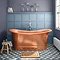 Trafalgar Copper 1700 x 710mm Double Ended Slipper Roll Top Bath Tub Large Image