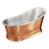Trafalgar Copper 1700 x 787mm Slipper Roll Top Bath Tub (Nickel Inside)