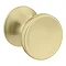 Trafalgar Countertop Basin Unit - White incl. Brushed Brass Handle - 840mm with Round Basin  Feature
