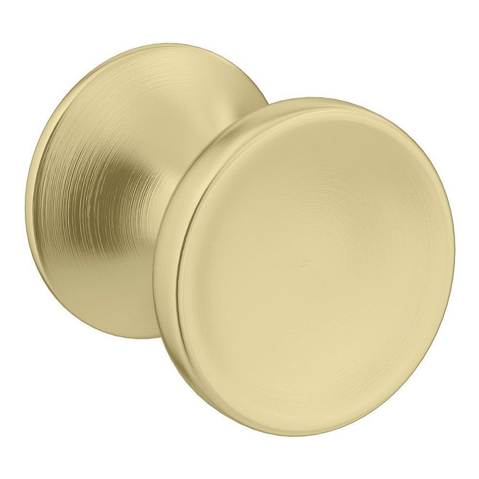 Trafalgar Countertop Basin Unit - White incl. Brushed Brass Handles - 1240mm with 2 x Round Basins  Feature Large Image