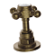 Trafalgar Crosshead 3 Hole Deck Mounted Basin Mixer & Pop-Up Waste Antique Brass