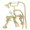 Trafalgar Crosshead Deck Mounted Bath Shower Mixer & Shower Kit Brushed Brass