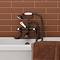 Trafalgar Crosshead Deck Mounted Bath Shower Mixer & Shower Kit Matt Black