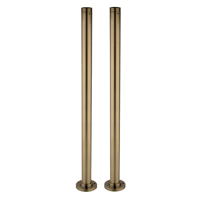 Trafalgar Crosshead Freestanding Bath Shower Mixer & Shower Kit Antique Brass