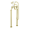 Trafalgar Crosshead Freestanding Bath Shower Mixer & Shower Kit Brushed Brass