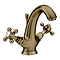 Trafalgar Crosshead Mono Basin Mixer Tap & Pop-Up Waste Antique Brass