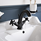 Trafalgar Crosshead Mono Basin Mixer Tap & Pop-Up Waste Matt Black & Black Indices