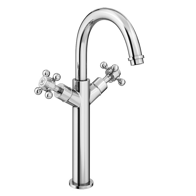 Trafalgar Crosshead Tall Basin Mixer Tap Chrome