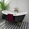 Trafalgar Crosshead Wall Mounted Bath Shower Mixer & Shower Kit Antique Brass
