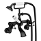 Trafalgar Crosshead Wall Mounted Bath Shower Mixer & Shower Kit Matt Black