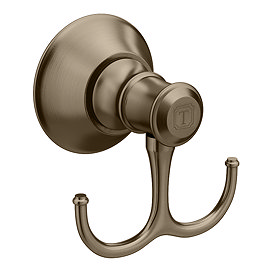 Trafalgar Double Robe Hook - Antique Brass