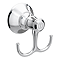 Trafalgar Double Robe Hook - Chrome