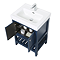 Trafalgar Freestanding Vanity Unit - 610mm Blue with Chrome Handles