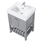 Trafalgar Freestanding Vanity Unit - 610mm Grey with Chrome Handles