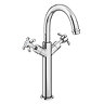 Trafalgar French Crosshead Tall Basin Mixer Tap Chrome