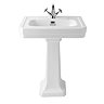 Trafalgar Full Bathroom Suite (WC with 640 Basin, Pedestal & 1695 Double Ended Bath)
