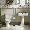 Trafalgar Full Bathroom Suite (WC with 640 Basin, Pedestal & 1695 Double Ended Bath)