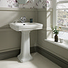 Trafalgar Full Bathroom Suite (WC with 640mm Basin, Full Pedestal & 1685 Slipper Bath)