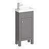 Trafalgar Grey Cloakroom Suite  Profile Large Image