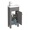 Trafalgar Grey Cloakroom Suite In Bathroom Large Image