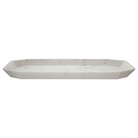 Trafalgar Grey Marble Effect Polyresin Bathroom Accessories Tray Medium Image