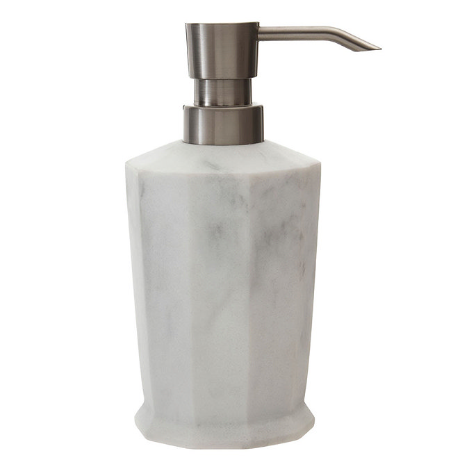 Trafalgar Grey Marble Effect Polyresin Lotion/Soap Dispenser Large Image