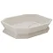 Trafalgar Grey Marble Effect Polyresin Soap Dish Large Image
