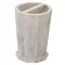 Trafalgar Grey Marble Effect Polyresin Toothbrush Holder Large Image