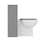 Trafalgar Grey Vanity Unit with White Marble Basin Top + Toilet Unit Pack  In Bathroom Large Image