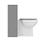 Trafalgar Grey Vanity Unit with White Marble Basin Top + Toilet Unit Pack In Bathroom Large Image