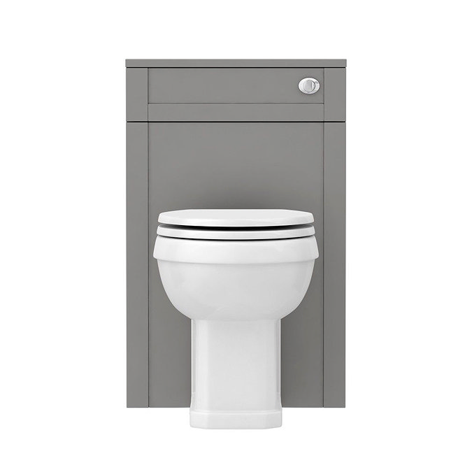 Trafalgar Grey Vanity Unit with White Marble Basin Top + Toilet Unit Pack additional Large Image